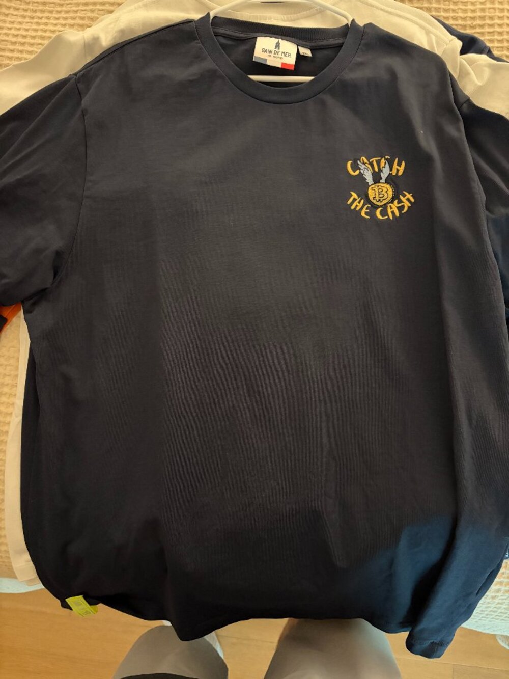 Bain de Mer Catch the Cash Embroidered T-Shirt Men's 3XL Navy